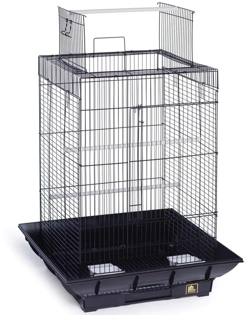Clean Life Play Top Bird Cage - Black Photo 1