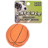 Photo of Coastal Pet Rascals Latex Basketball Dog Toy