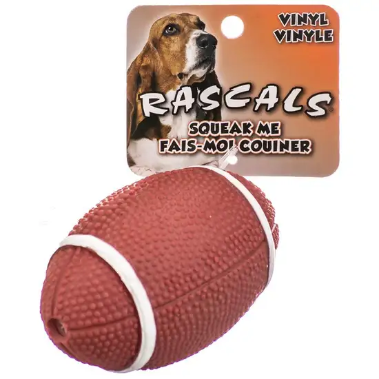 Coastal Pet Rascals Vinyl Football Dog Toy Photo 1