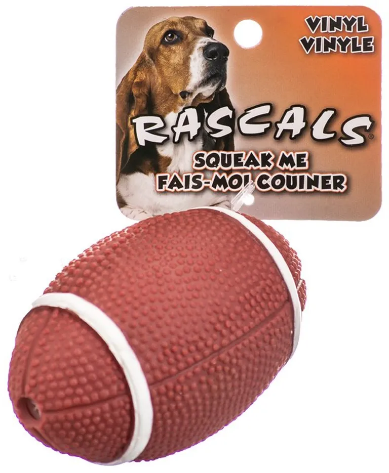 Coastal Pet Rascals Vinyl Football Dog Toy Photo 2