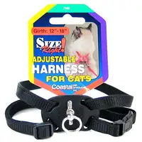 Photo of Coastal Pet Size Right Nylon Adjustable Cat Harness - Black