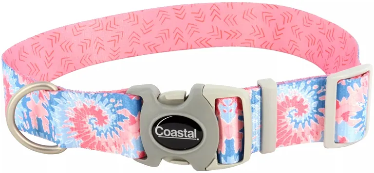 Coastal Pet Sublime Adjustable Dog Collar Pink Tie Dye Photo 1
