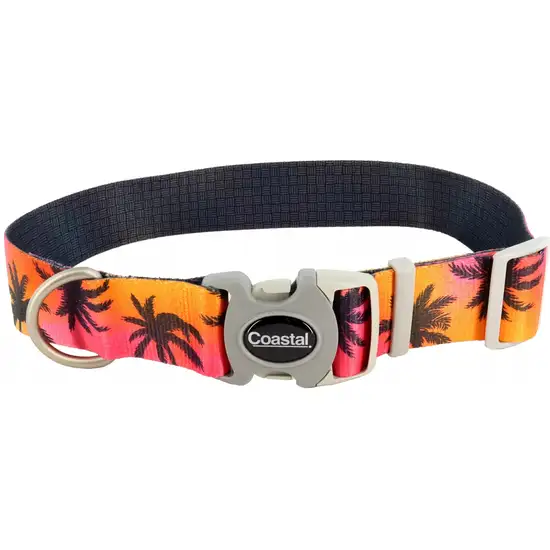 Coastal Pet Sublime Adjustable Dog Collar Sunset Palms Photo 1