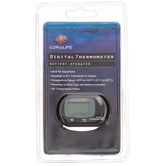 Coralife Battery-Operated Digital Thermometer for Aquariums and Terrariums Photo 1
