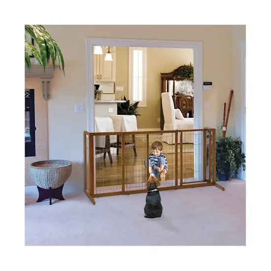 Deluxe Freestanding Pet Gate - Medium Photo 1