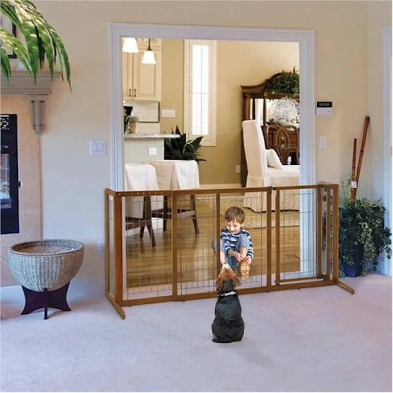 Deluxe Freestanding Pet Gate - Medium Photo 2