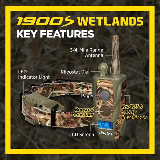 Dogtra 1900S Wetlands Boost & Lock Remote Dog Training E-Collar Photo 3