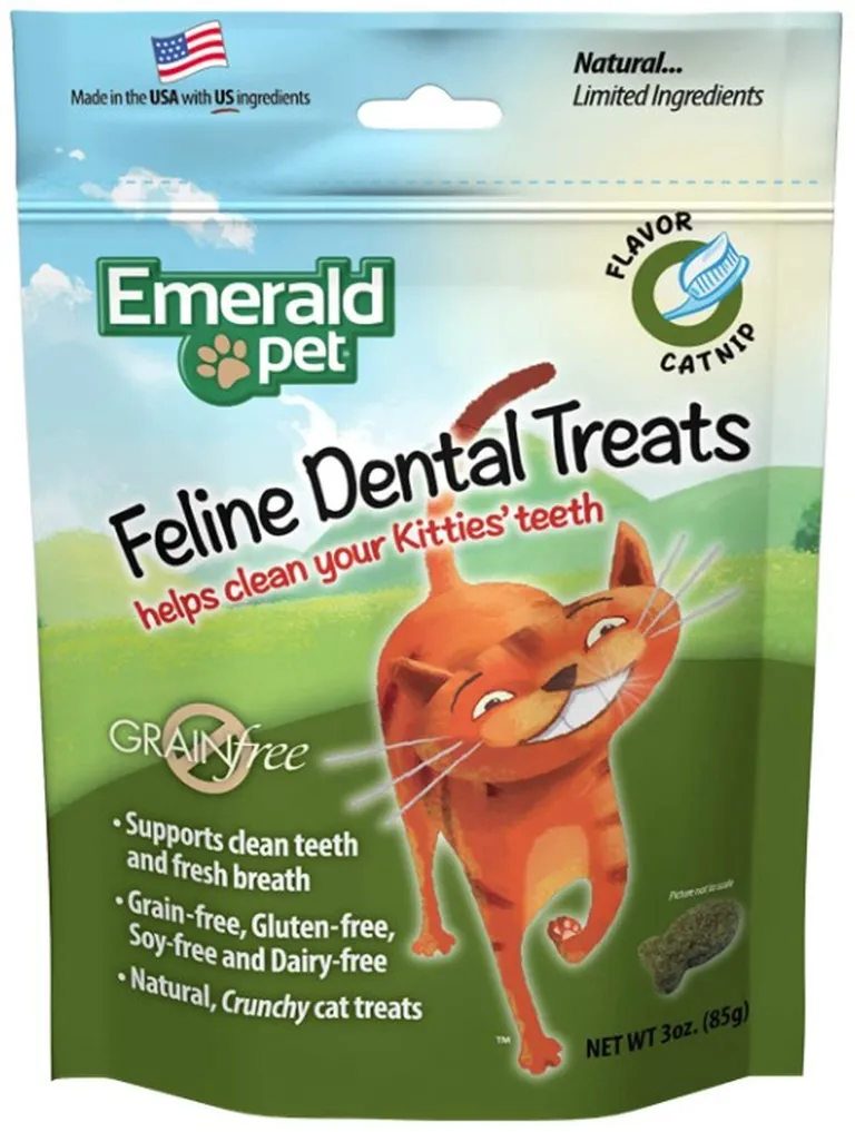 Emerald Pet Feline Dental Treats Catnip Flavor Photo 1