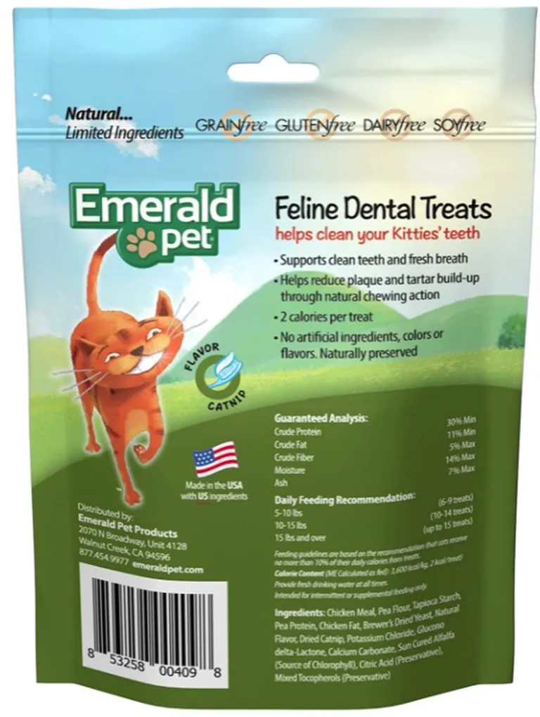Emerald Pet Feline Dental Treats Catnip Flavor Photo 2