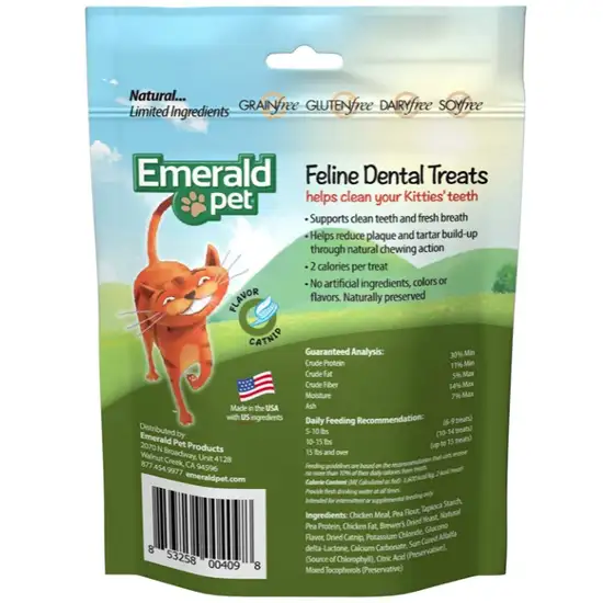 Emerald Pet Feline Dental Treats Catnip Flavor Photo 2