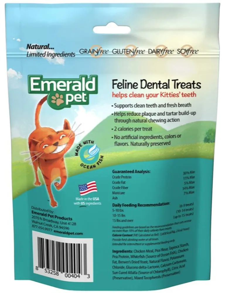 Emerald Pet Feline Dental Treats Ocean Fish Flavor Photo 2