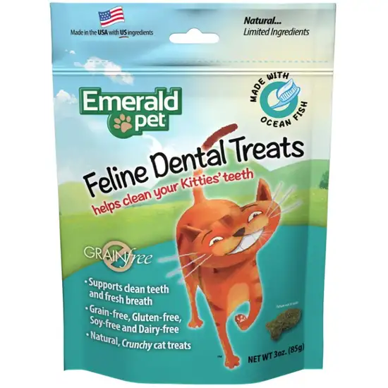 Emerald Pet Feline Dental Treats Ocean Fish Flavor Photo 1