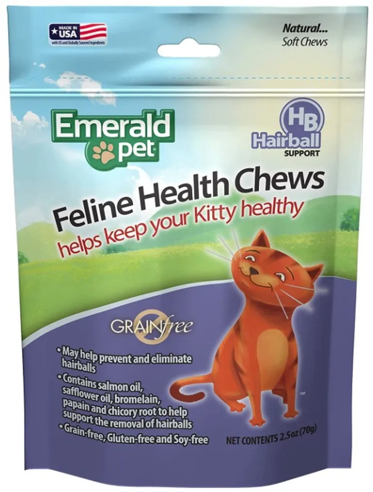 Emerald Pet Feline Health Chews Hairball Support Photo 1