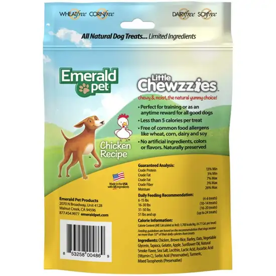 Emerald Pet Little Chewzzies Soft Training Treats Chicken Recipe Photo 2