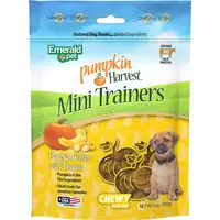 Photo of Emerald Pet Pumpkin Harvest Mini Trainers with Banana Chewy Dog Treats