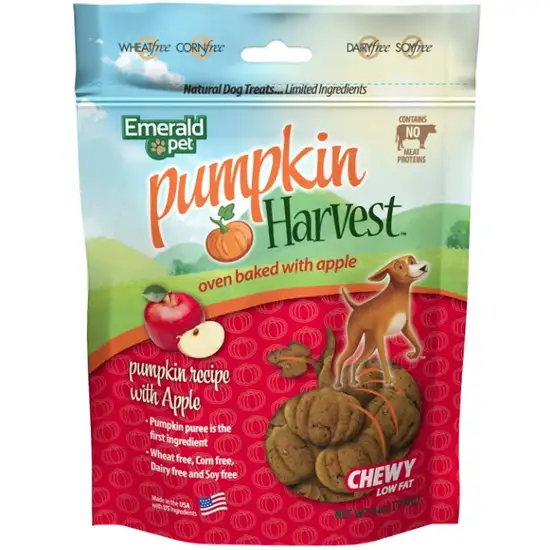 Emerald Pet Pumpkin Harvest Oven Baked Dog Treats with Apple Photo 1
