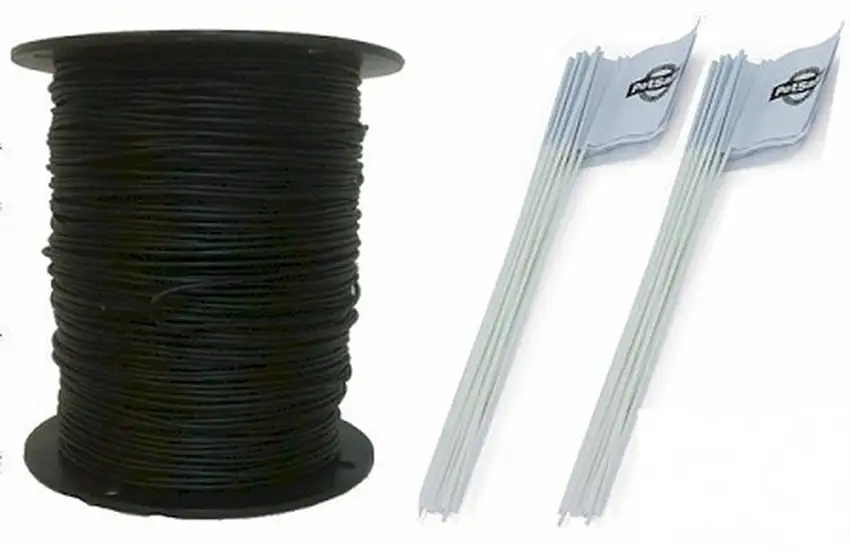 Essential Pet Heavy Duty In-Ground Fence Wire and Flag Kit 1000 Feet Photo 1