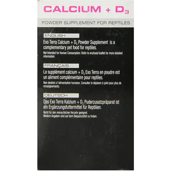 Exo Terra Calcium + D3 Powder Supplement for Reptiles Photo 2