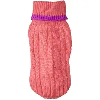 Photo of Fashion Pet Cable Knit Dog Sweater - Pink