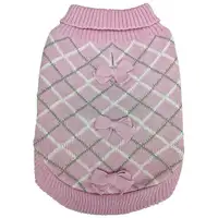 Photo of Fashion Pet Pretty in Plaid Dog Sweater Pink