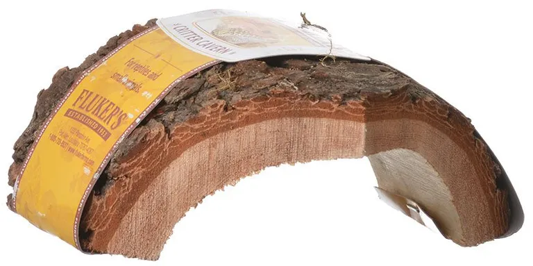 Flukers Critter Cavern Corner Half-Log for Reptiles and Small Animals Photo 3