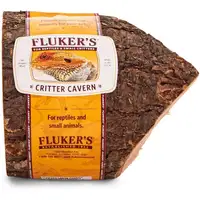 Photo of Flukers Critter Cavern Corner Half-Log for Reptiles and Small Animals