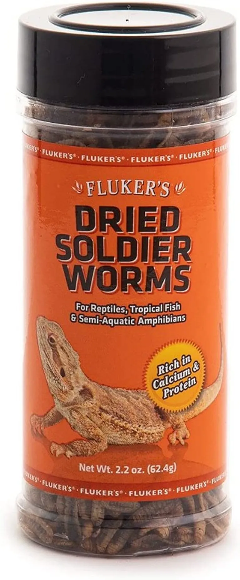 Flukers Dried Soldier Worms for Reptiles, Tropical Fish, Amphibians, Small Animals and Birds Photo 2