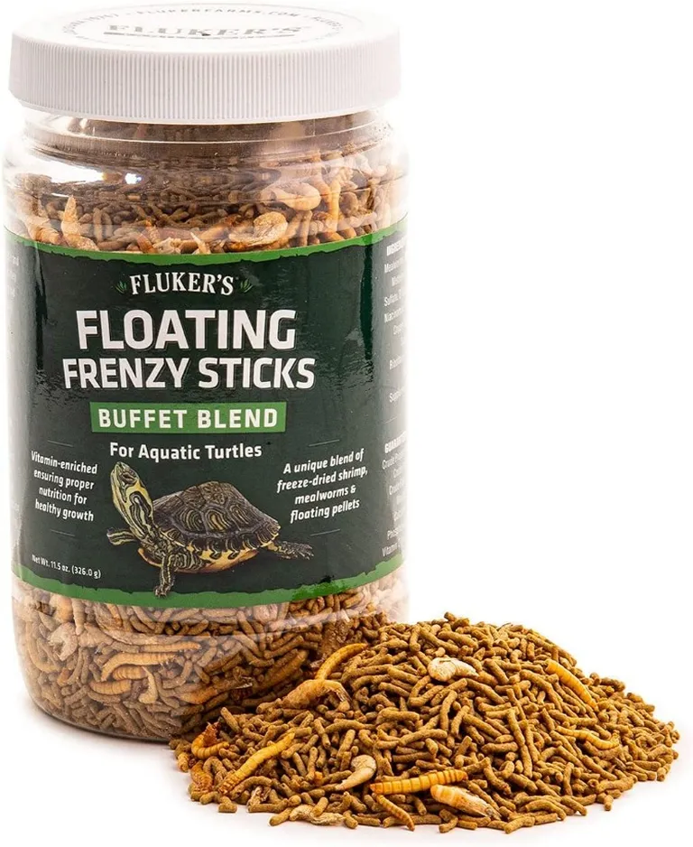 Flukers Floating Frenzy Buffet Blend for Aquatic Turtles Photo 1