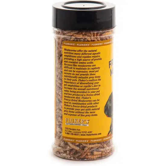 Flukers Freeze-Dried Mealworms for Reptiles, Birds, Tropical Fish, Amphibians and Hedgehogs Photo 3
