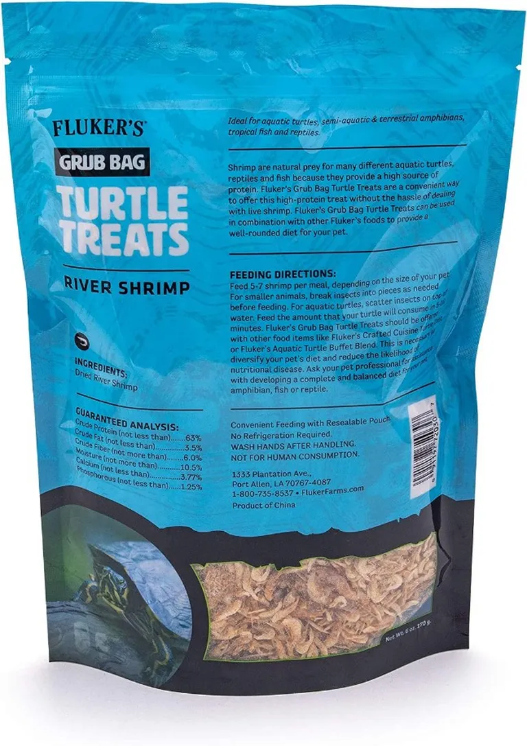 Flukers Grub Bag Turtle Treat River Shrimp Photo 2