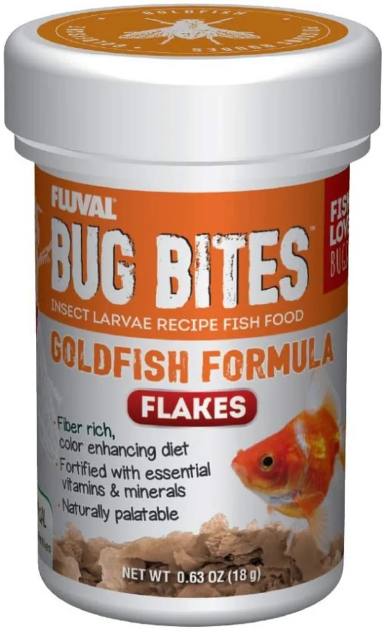 Fluval Bug Bites Insect Larvae Goldfish Formula Flakes Photo 1