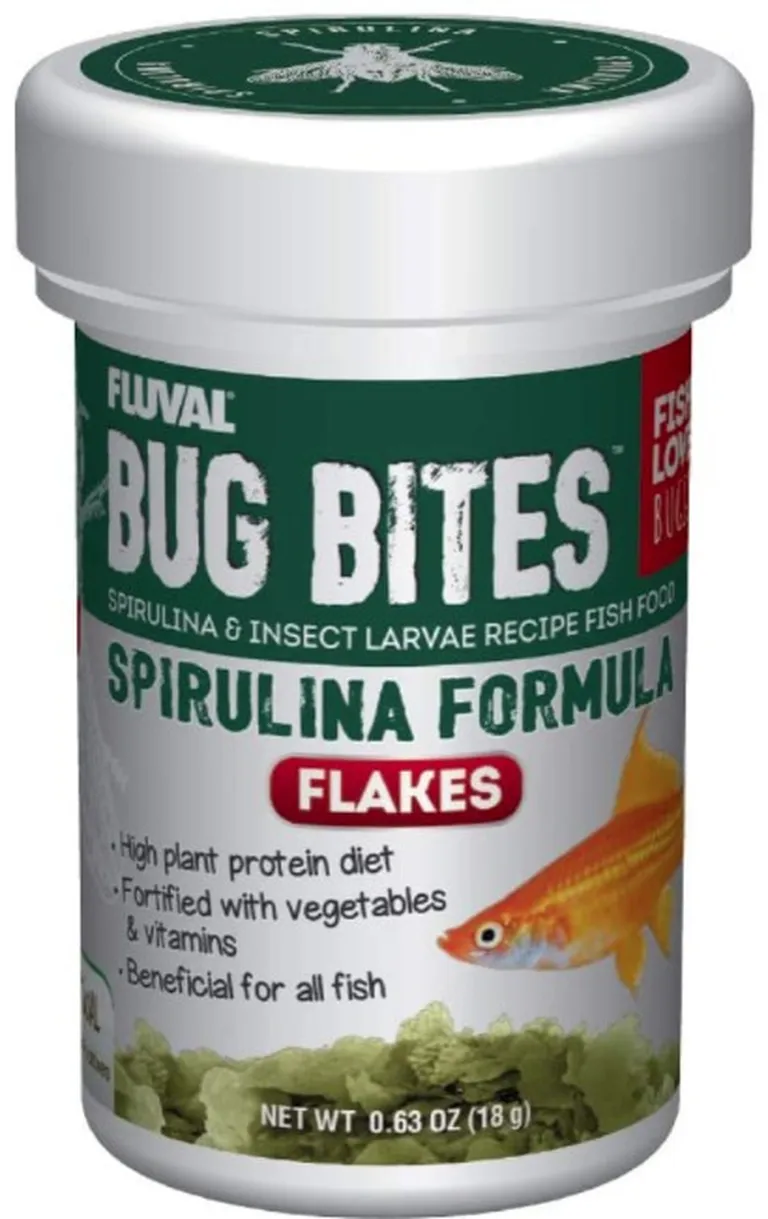 Fluval Bug Bites Spirulina Formula Flakes Photo 1