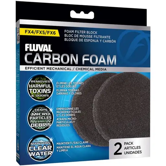 Fluval Replacement Carbon Foam Pad for FX4 / FX5 / FX6 Photo 1