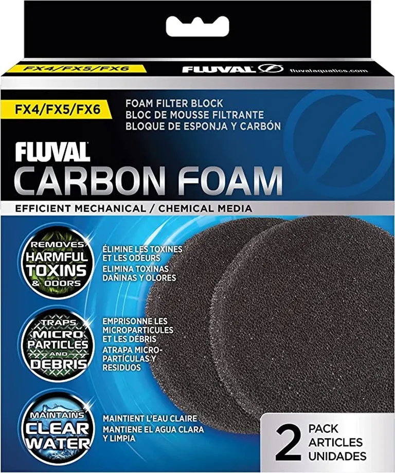 Fluval Replacement Carbon Foam Pad for FX4 / FX5 / FX6 Photo 2