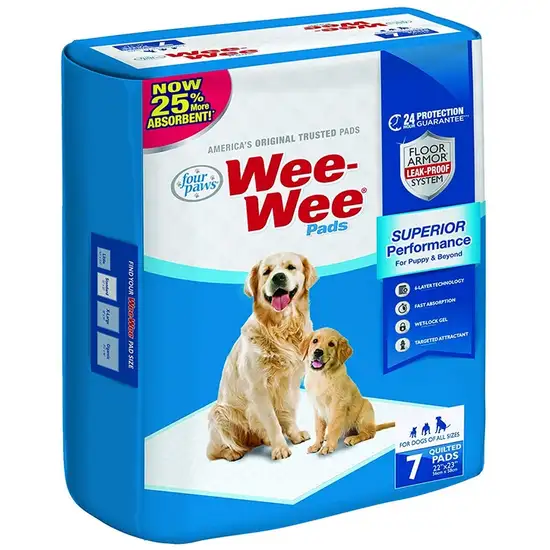 Four Paws Original Wee Wee Pads Floor Armor Leak-Proof System for All Dogs and Puppies Photo 1