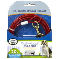 Photo of Four Paws Pet Select Walk-About Tie-Out Cable Medium Weight for Dogs up to 50 lbs