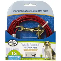 Photo of Four Paws Walk-About Tie-Out Cable Medium Weight for Dogs up to 50 lbs
