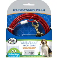 Photo of Four Paws Walk About Tie Out Cable Medium Weight for Dogs