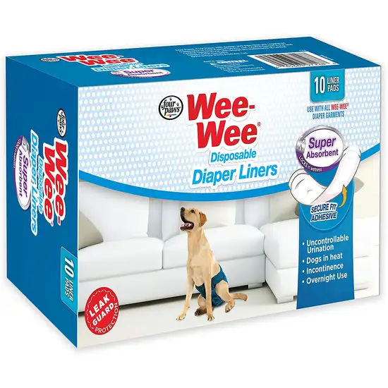 Four Paws Wee Wee Disposable Diaper Super Absorbent Liner Pads Photo 2