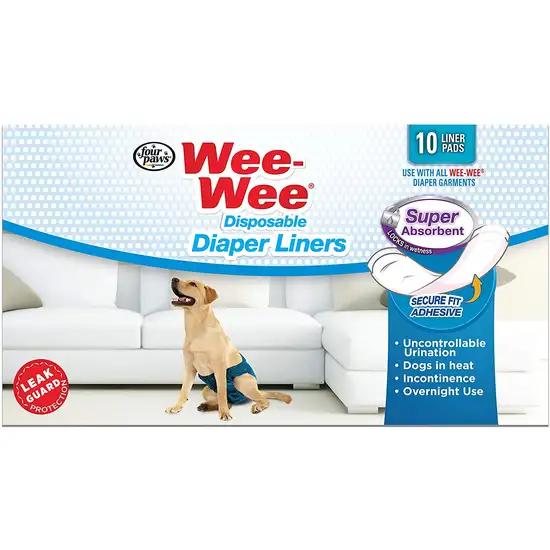 Four Paws Wee Wee Disposable Diaper Super Absorbent Liner Pads Photo 1