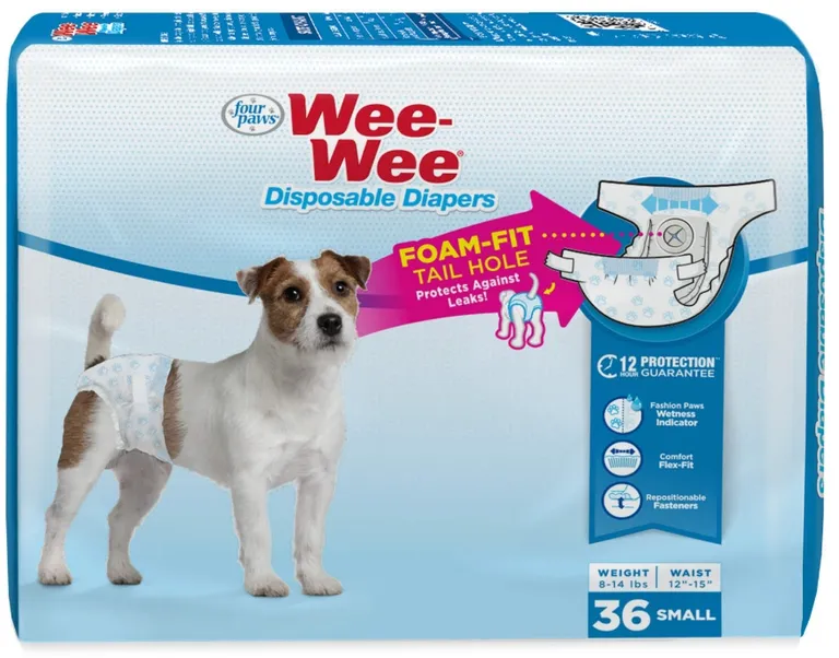 Four Paws Wee Wee Disposable Diapers Small Photo 1