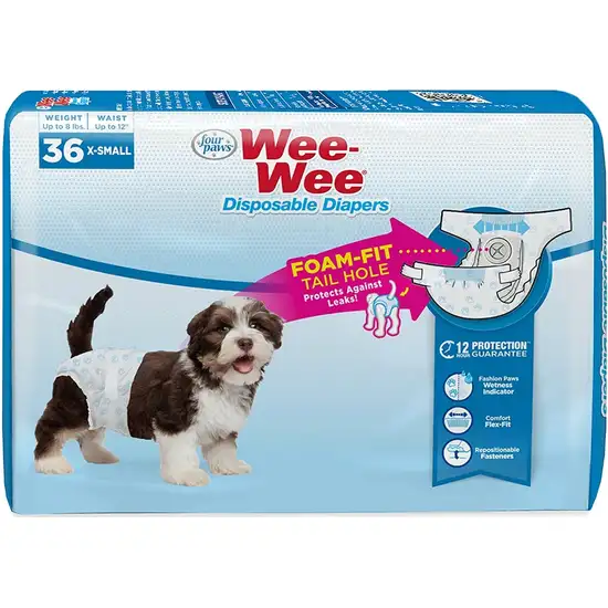 Four Paws Wee Wee Disposable Diapers X-Small Photo 1