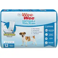 Photo of Four Paws Wee Wee Disposable Male Dog Wraps X-Small/Small