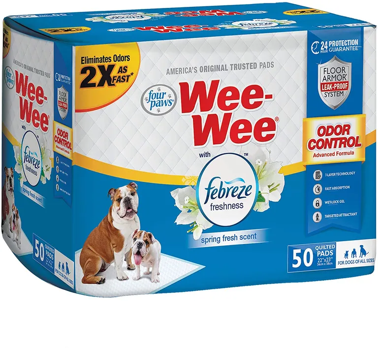 Four Paws Wee Wee Odor Control Pads with Fabreeze Freshness Photo 3