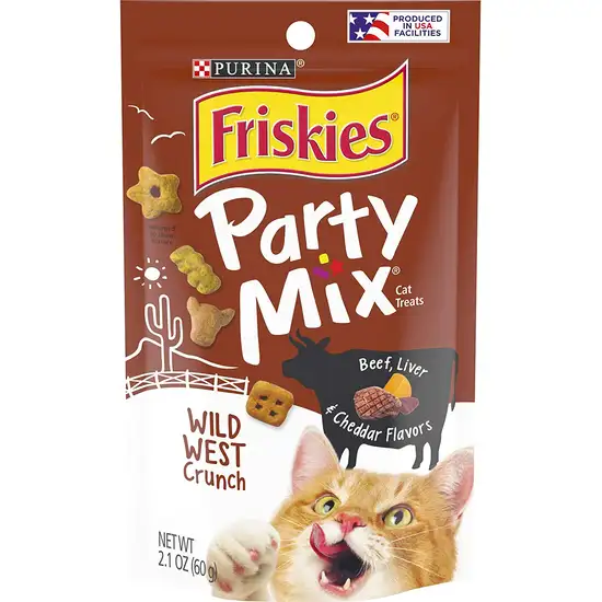 Friskies Party Mix Wild West Crunchy Cat Treats Photo 1