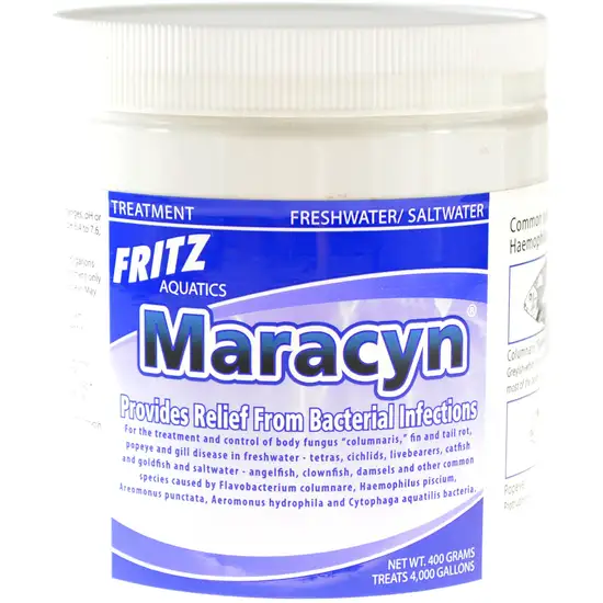 Fritz Aquatics Maracyn Bacterial Treatment Powder for Freshwater and Saltwater Aquariums Jar Photo 1
