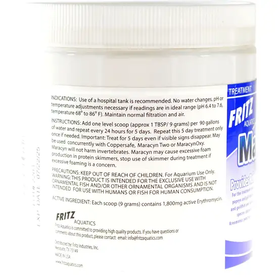 Fritz Aquatics Maracyn Bacterial Treatment Powder for Freshwater and Saltwater Aquariums Jar Photo 3