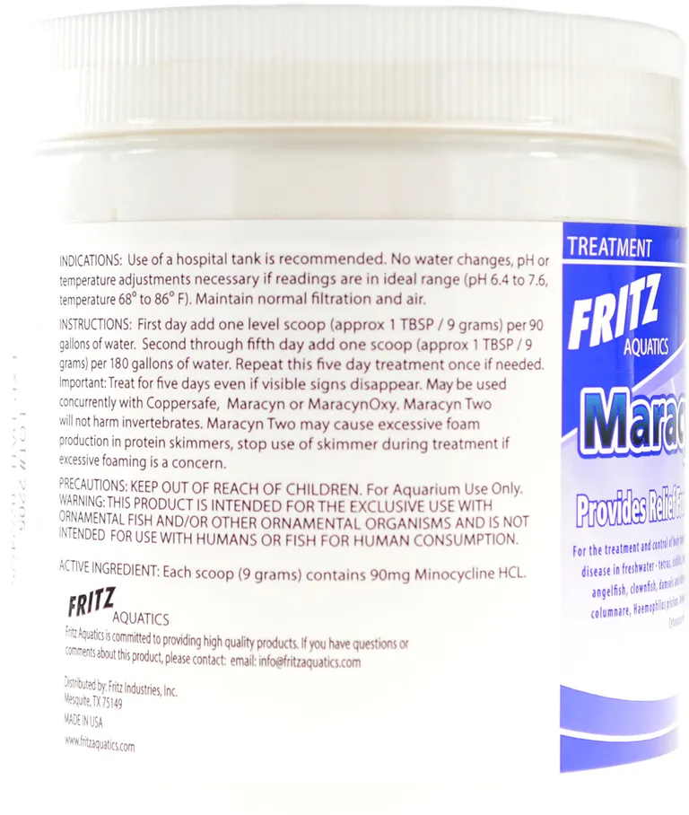 Fritz Aquatics Maracyn Two Bacterial Treatment Powder for Freshwater and Saltwater Aquariums Jar Photo 3