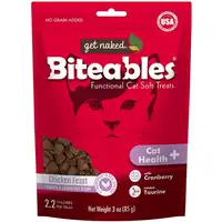 Photo of Get Naked Cat Health Biteables Soft Cat Treats Chicken Feast Flavor