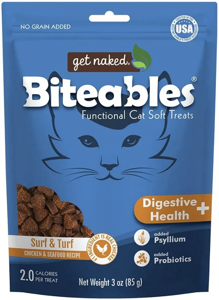 Get Naked Digestive Health Biteables Soft Cat Treats Surf and Turf Flavor Photo 1